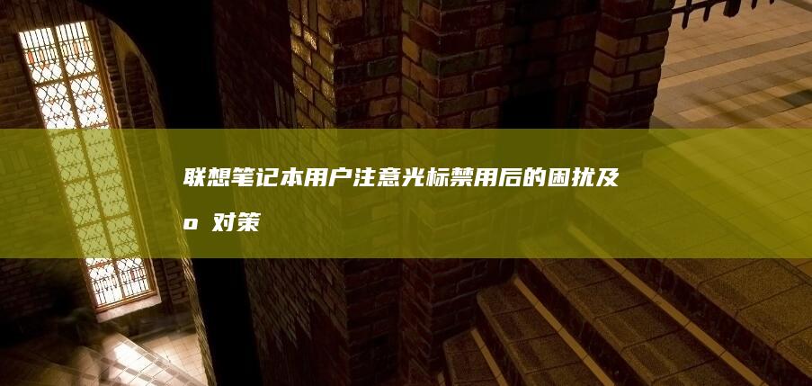 联想笔记本用户注意：光标禁用后的困扰及应对策略 (联想笔记本用什么杀毒软件好)